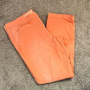 Anthropologie Vibrant Orange Pants